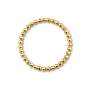 Stainless steel findings round Gold