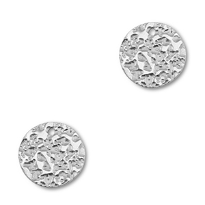 Stainless steel charms round Silver