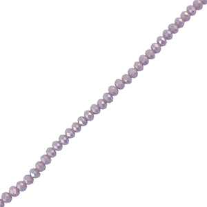 Top faceted beads 6x4mm disc Dark Lavender Grey