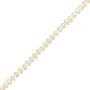 Top faceted beads 6x4mm disc Transparent