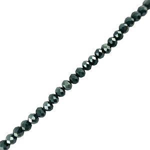 Top faceted beads 3x2mm disc Dark Blue