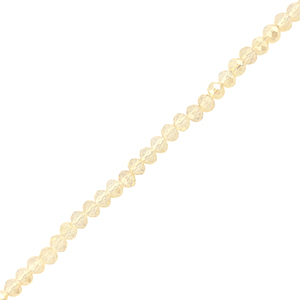 Top faceted beads 3x2mm disc Light Champagne