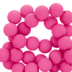 8 mm acrylic beads Fuchsia