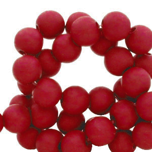 6 mm acrylic beads Red