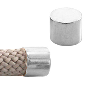 DQ European metal end cap &Oslash;10mm Antique Silver (nickel free)