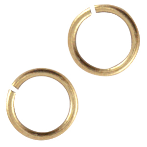 DQ European metal jump ring 4.5mm Antique Bronze (nickel free)