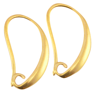 DQ european metal earrings Gold (nickel free)