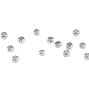 DQ metal crimp beads 2.0mm Antique silver (nickel free)