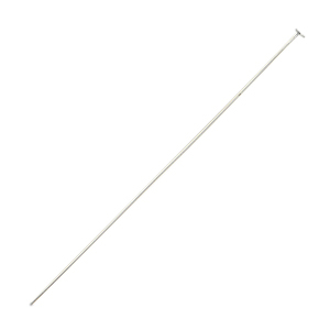 DQ European metal findings headpin 50mm Silver (nickel free)