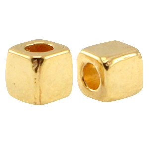 DQ European metal square tube Gold (nickel free)