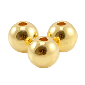 DQ European metal beads 3mm Gold (nickel free)