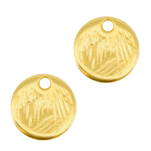 DQ European metal charms 9mm Gold (nickel free)