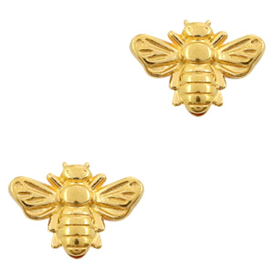 DQ European metal beads bee Gold (nickel free)