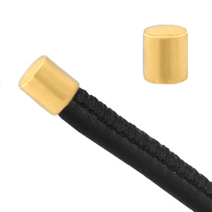 DQ European metal end caps (&Oslash;2.4mm) Gold (nickel free)