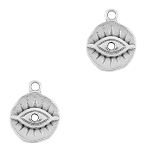 DQ European metal charms Eye of Providence Antique Silver (nickel free)