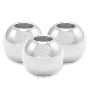 DQ European metal beads 4mm Antique Silver (nickel free)