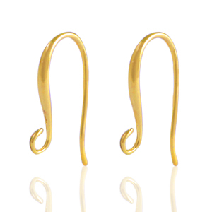 DQ European metal findings earrings Gold (nickel free)