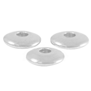DQ European metal beads disc 6mm Antique Silver (nickel free)