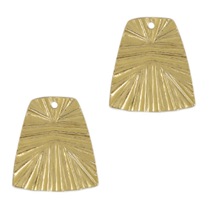 DQ European metal charms trapezium Gold (nickel free)
