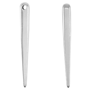 DQ European metal charms cone Antique Silver (nickel free)