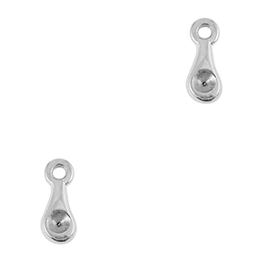 DQ European metal charms drop Antique Silver (nickel free)