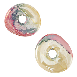 DQ greek ceramic beads donut Multicolour