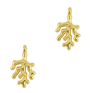 DQ European metal charms Coral Gold (nickel free)