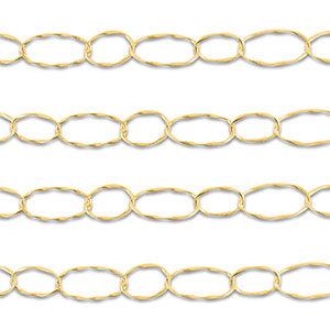 Stainless steel findings belcher chain oval Gold