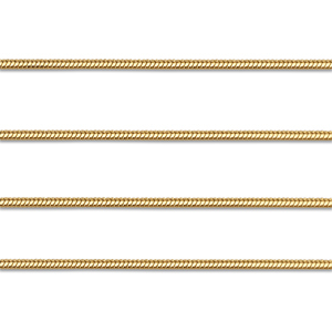 Stainless steel findings belcher chain snake Gold