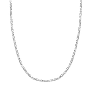 Stainless steel necklaces oval Silver