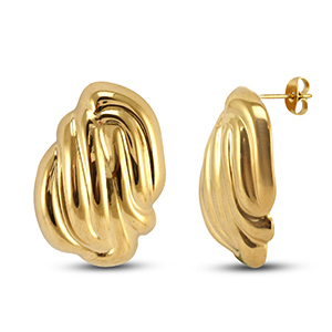 Stainless steel earrings / earpins Gold