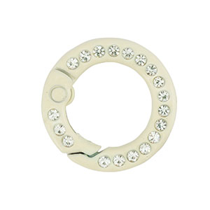 Colourful jewellery findings key chain ring Off White