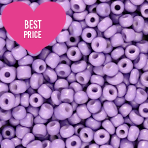 Glass seed beads 8/0 (3mm) Paisley Purple