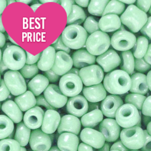 Glass seed beads 12/0 (2mm) Spring Bud Green