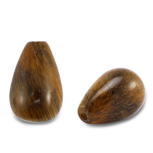 Natural stone beads Tigereye drop Golden Brown