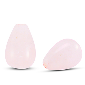 Natural stone beads Quartz drop Light Pink