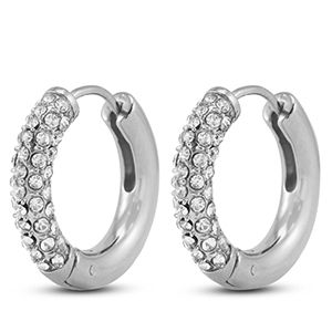 Stainless steel earrings / creoles Silver