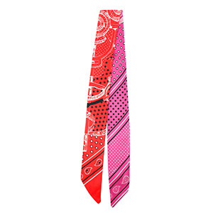 Bandana scarf with star Red-Fuchsia
