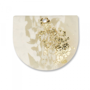 Polymer pendants Off White-Beige-Gold