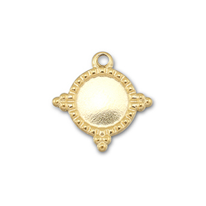 BY31&reg; Stainless steel charms with setting for SS20 flat back Gold