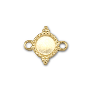 BY31&reg; Stainless steel connector with setting for SS16 flat back Gold