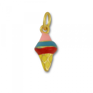 Metal charms ice lolly Multicolour-Gold