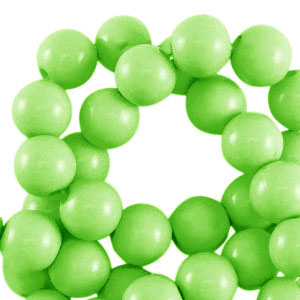 8 mm acrylic beads shiny Light Green