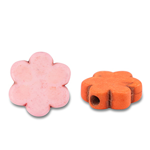 Beads Ceramic flower Multicolour