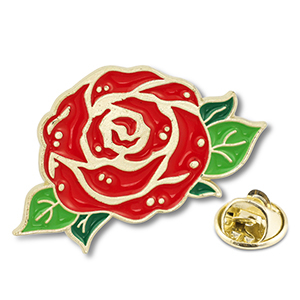 Pins rose Red-Green-Gold