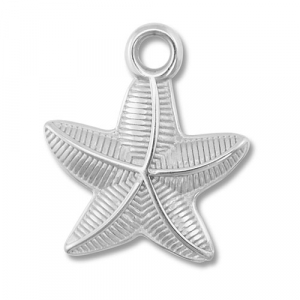 Stainless steel charms starfish Silver