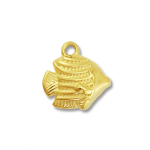 Stainless steel charms fish Gold