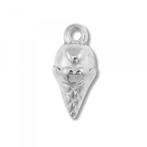 Stainless steel charms ice lolly Silver