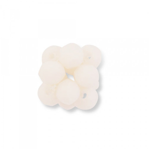 Top Faceted charms flower Nude Peach