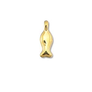 DQ European metal charms fish Gold (Nickelfree)